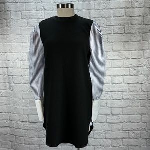 Zara Black Tunic Shirt Dress, Sz S